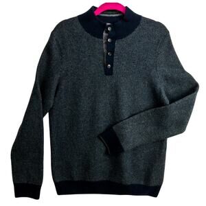 Men’s Wool Henley Sweater LT Blue Stretch Soft Casual Layering | Jos. A. Bank